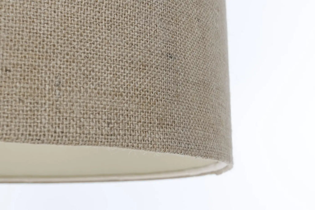 Suspension en tissu taupe et écru, quatre tailles S à XL