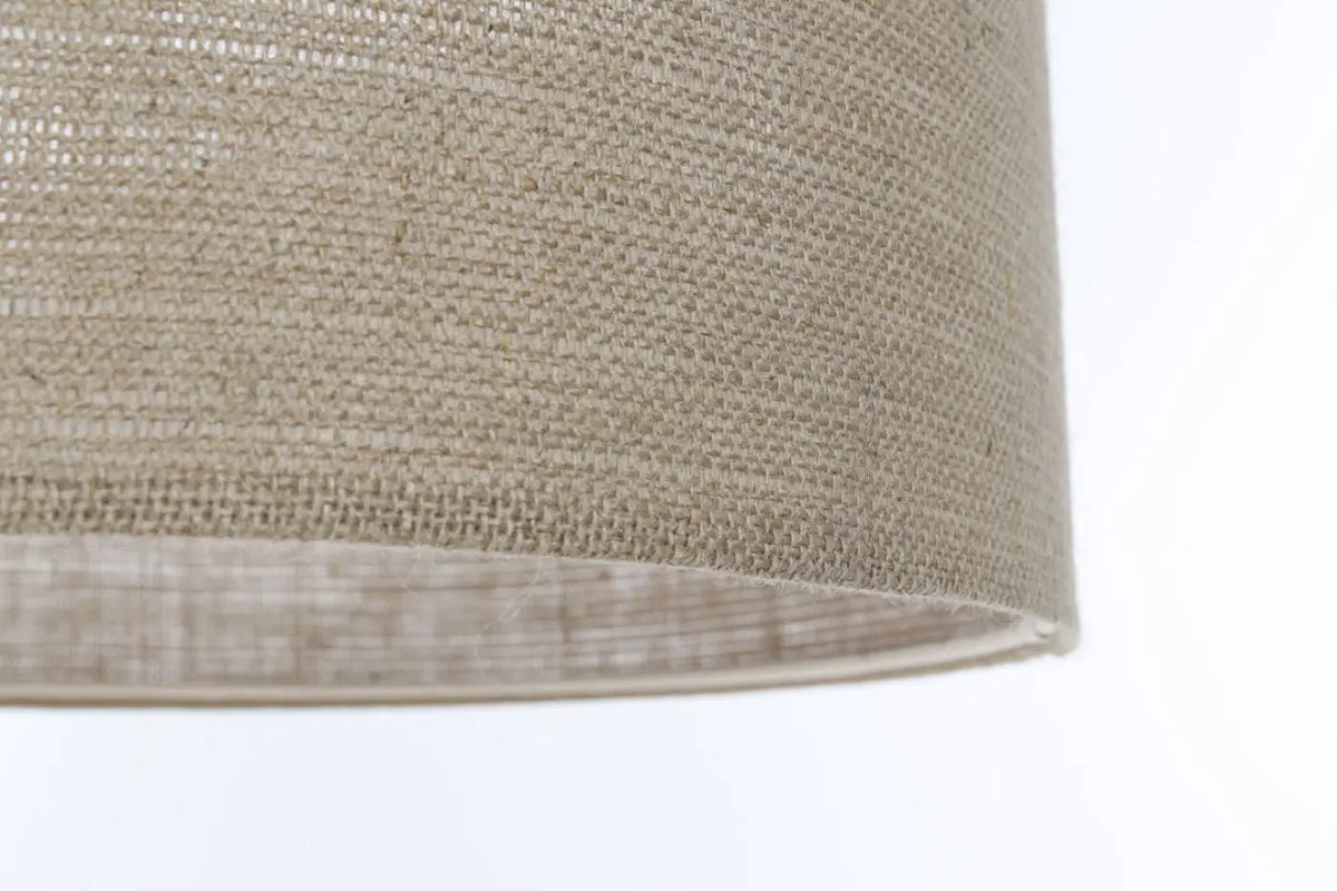 Suspension abat-jour en tissu taupe, tailles S, M, L ou XL