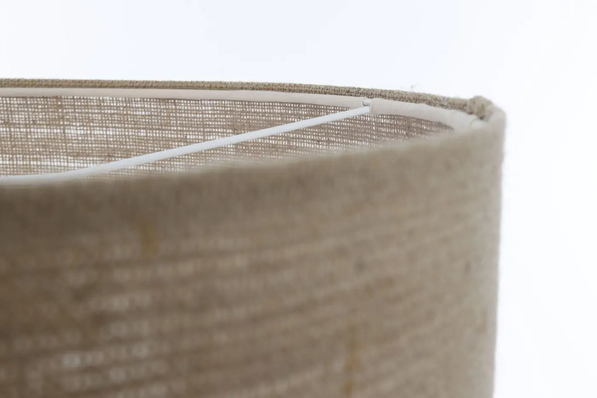 Suspension abat-jour en tissu taupe, tailles S, M, L ou XL