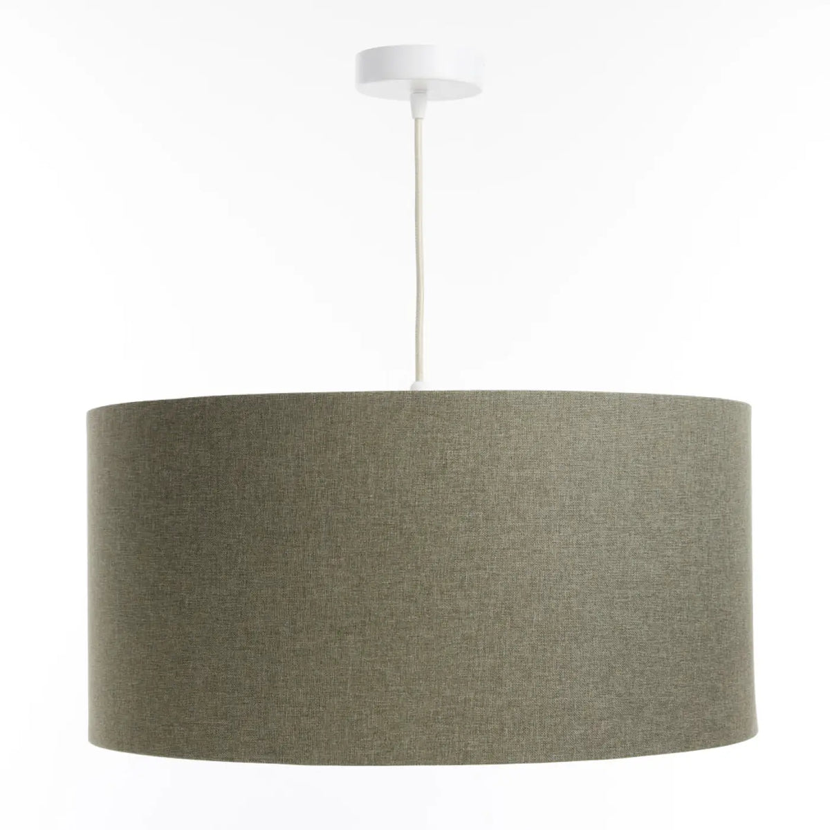 Suspension en tissu vert gris et écru, tailles S à XL