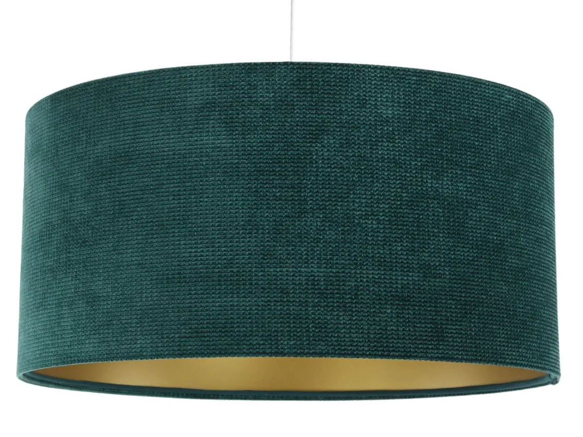 Suspension en tissu vert et doré, moderne, tailles S, M et L