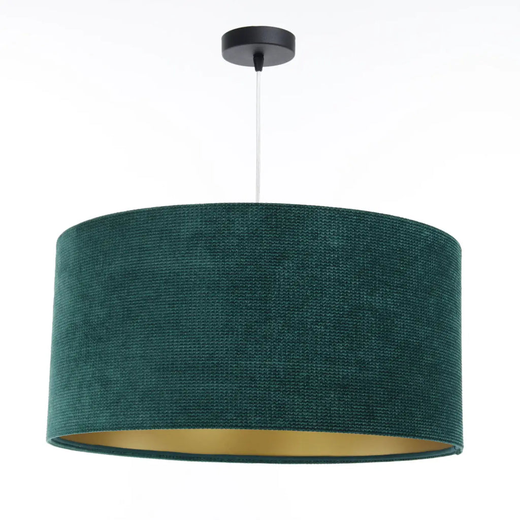 Suspension en tissu vert et doré, moderne, tailles S, M et L