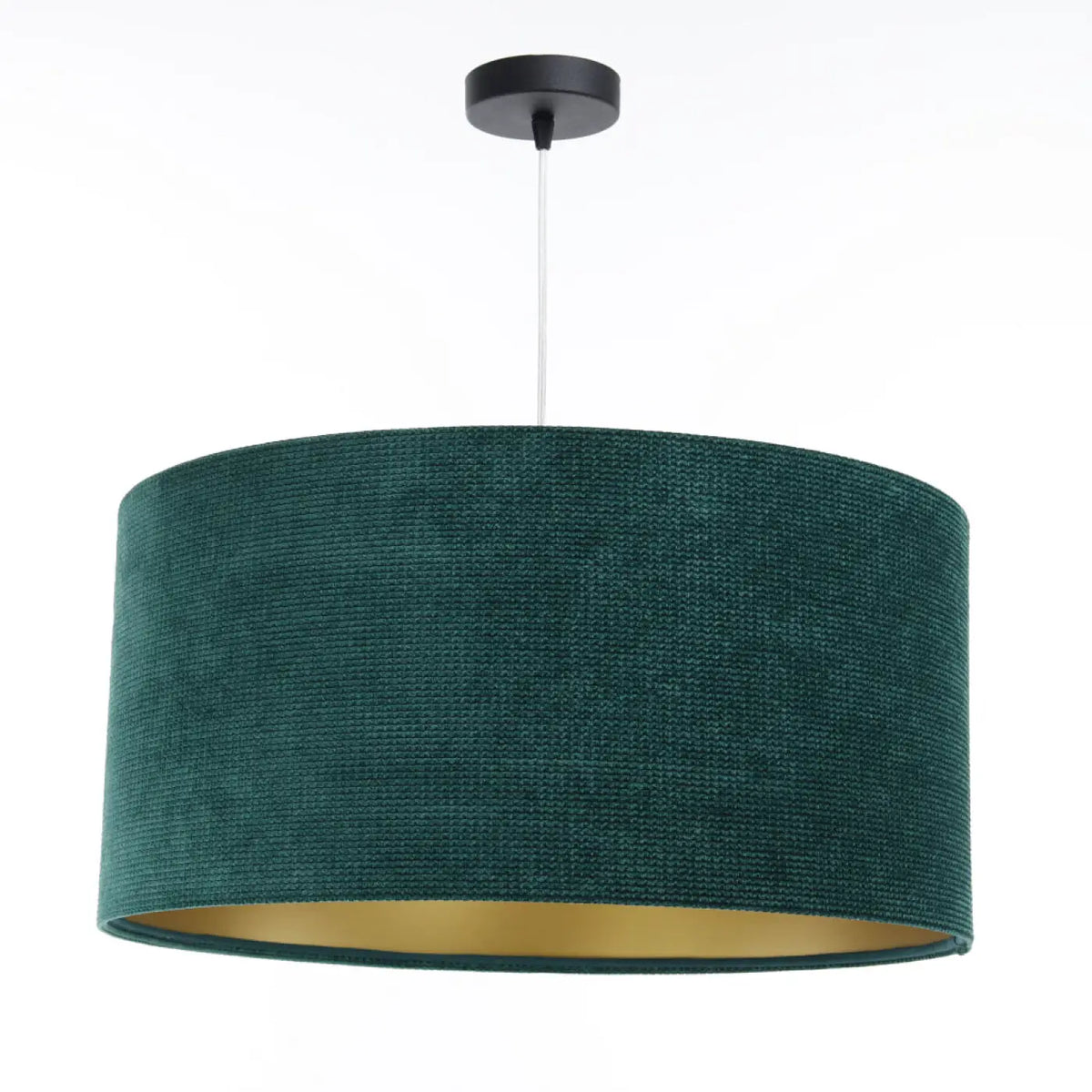 Suspension en tissu vert et doré, moderne, tailles S, M et L