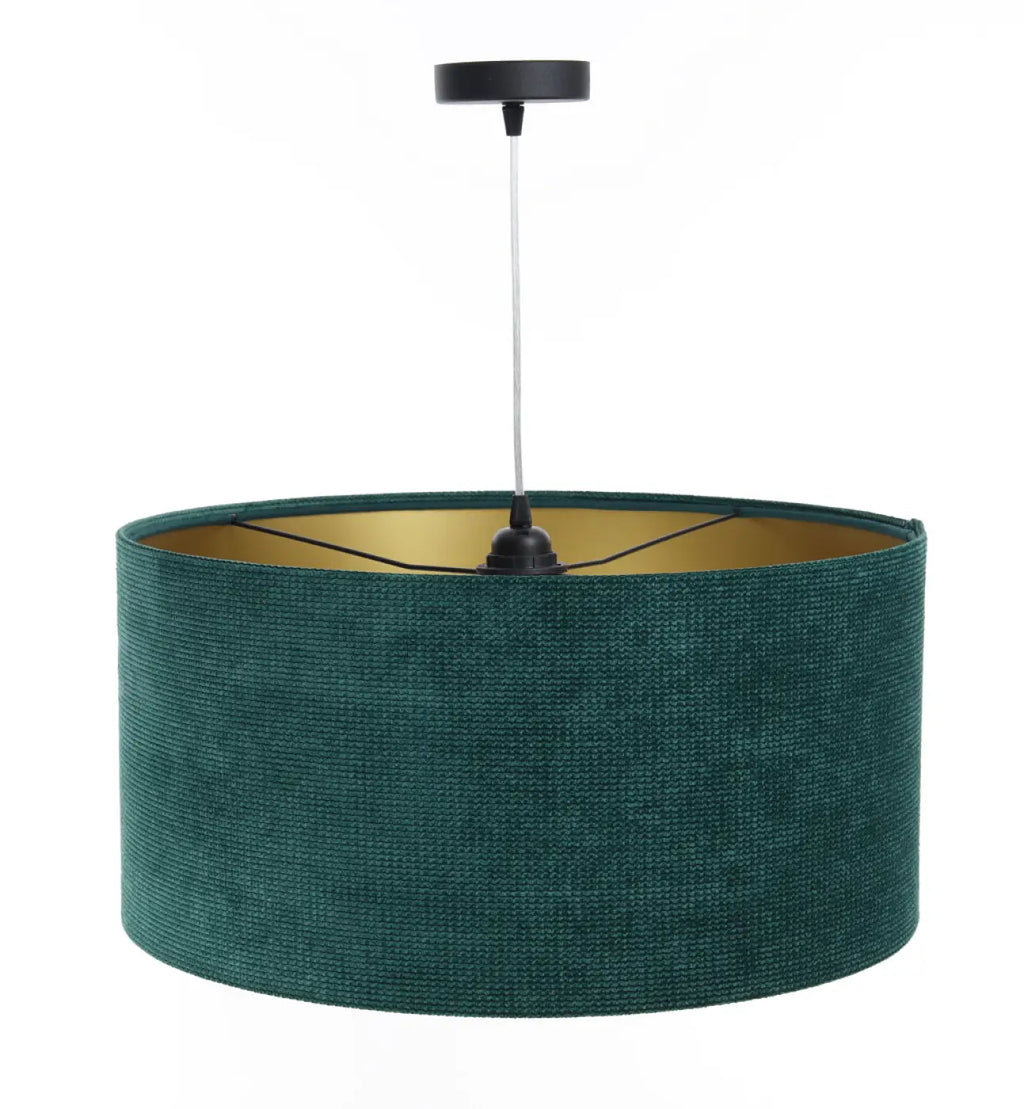Suspension en tissu vert et doré, moderne, tailles S, M et L