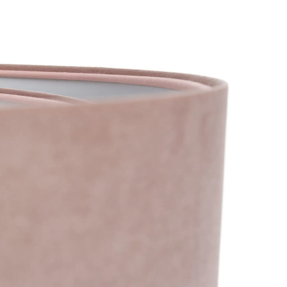 Suspension torsadée en tissu vieux rose et gris clair, 4 tailles