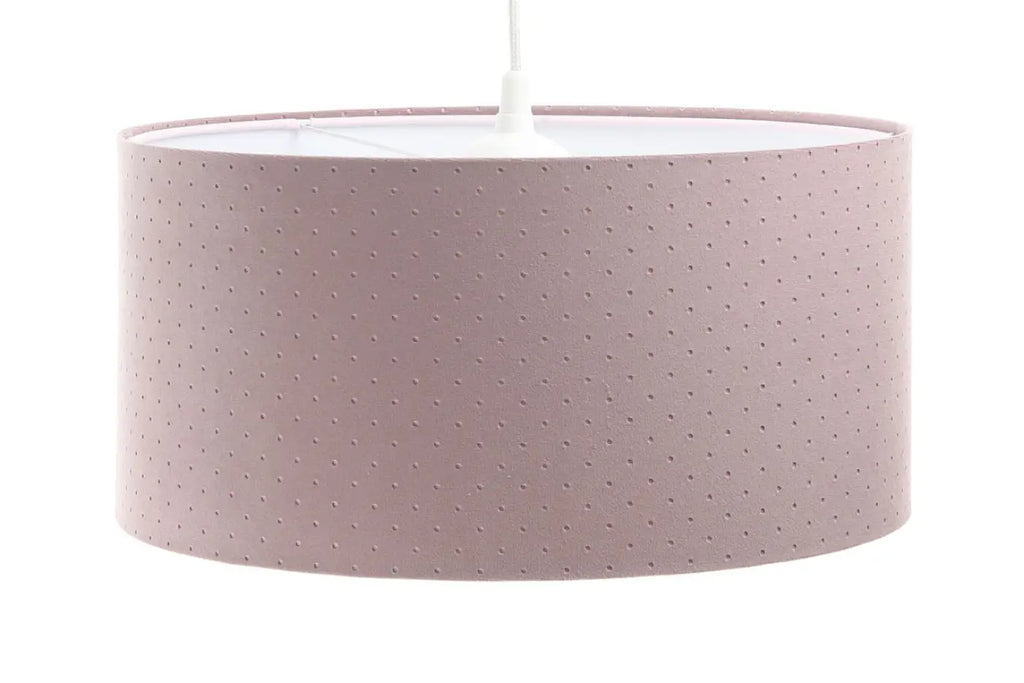 Suspension cylindre en tissu violet clair, tailles S à XL
