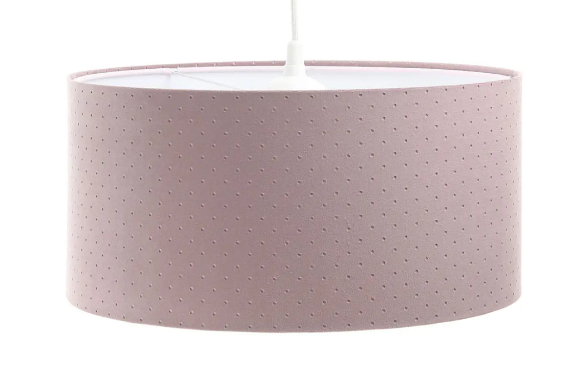 Suspension cylindre en tissu violet clair, tailles S à XL