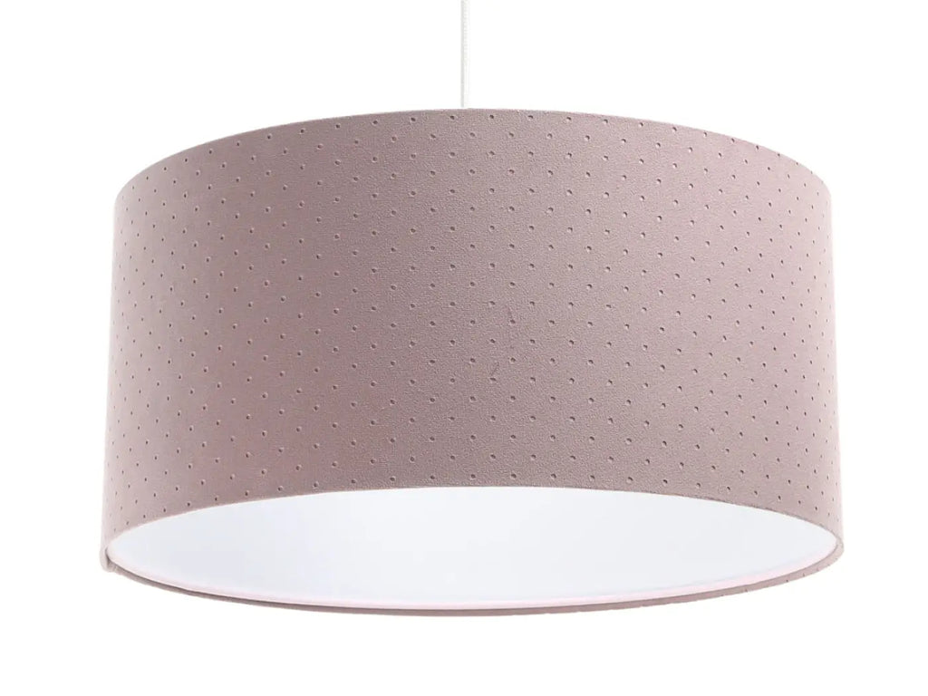 Suspension cylindre en tissu violet clair, tailles S à XL