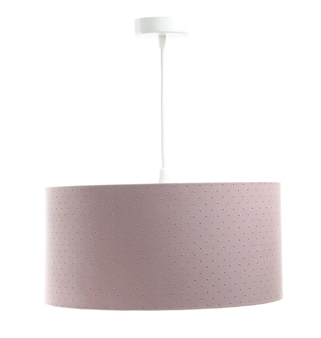 Suspension cylindre en tissu violet clair, tailles S à XL
