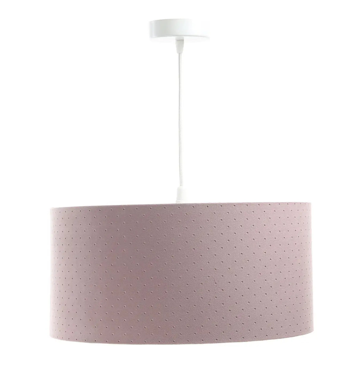 Suspension cylindre en tissu violet clair, tailles S à XL