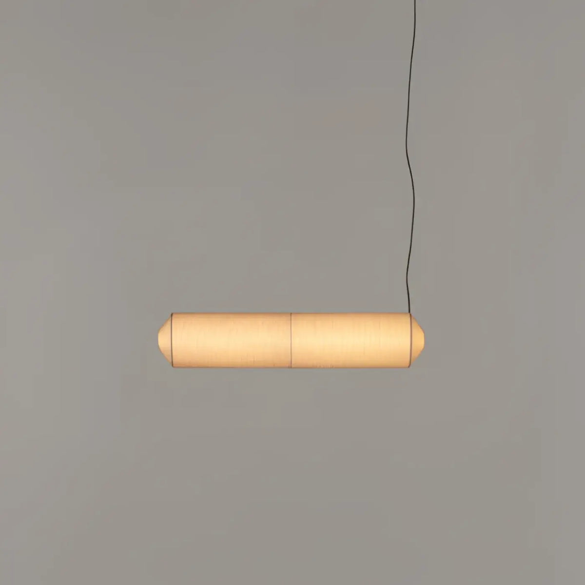 Suspension japonaise en tissu washi, forme allongée, S à XL