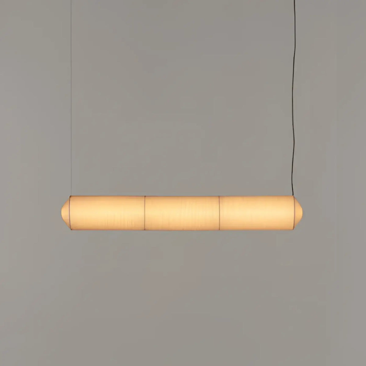 Suspension japonaise en tissu washi, forme allongée, S à XL