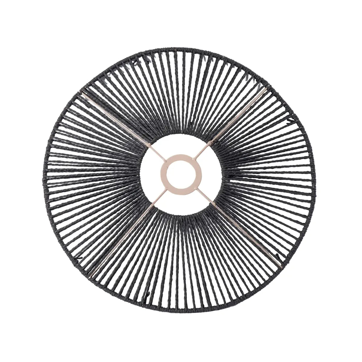 Suspension tressée d'aspect naturel, coloris beige ou noir