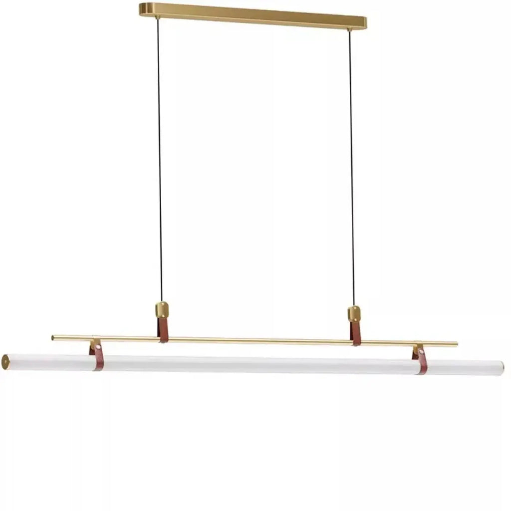 Suspension tube LED industrielle, noire ou dorée, tailles S, M, L
