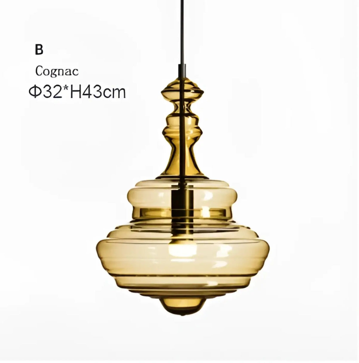 Suspension art déco en verre, trois modèles et trois teintes