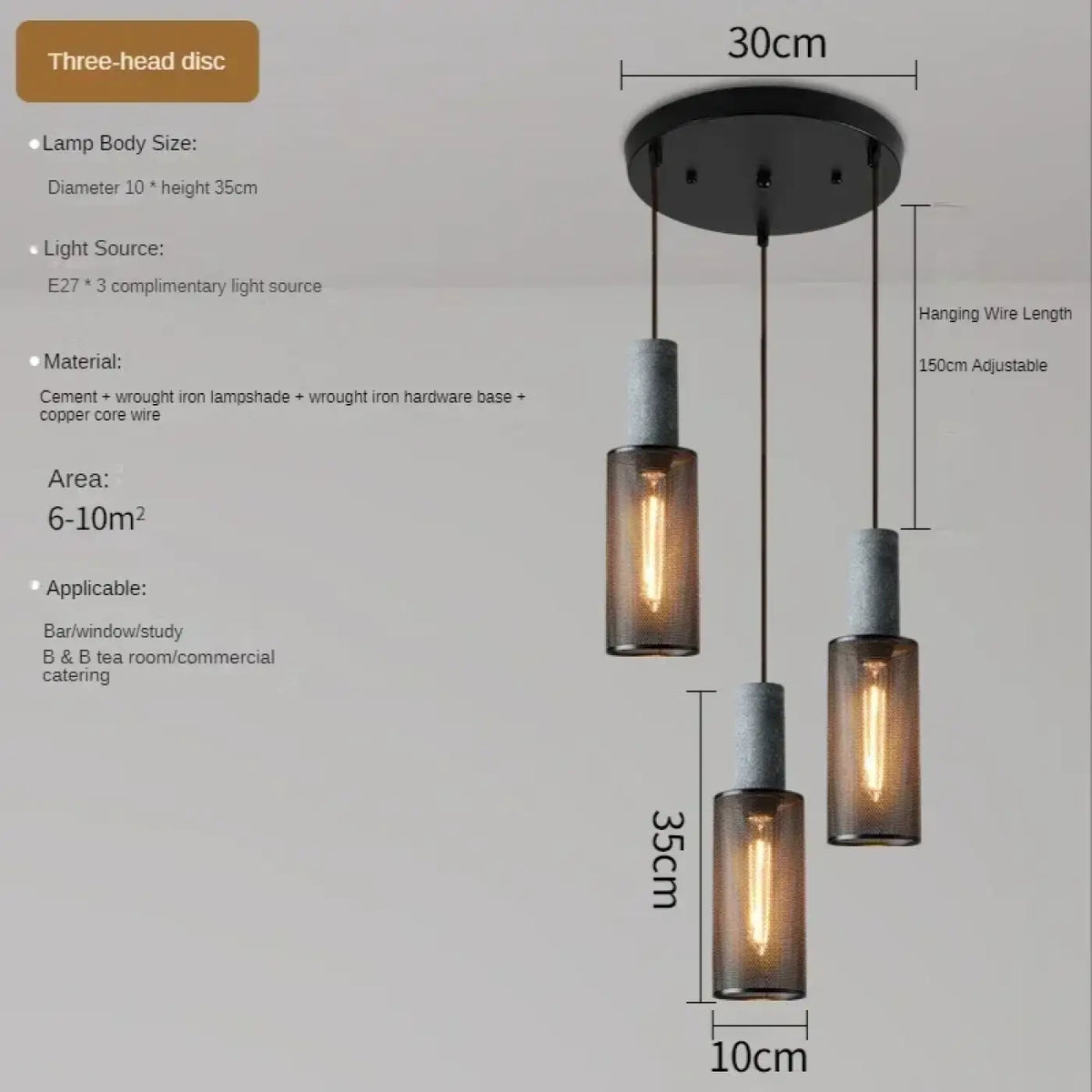 Suspension en verre esprit loft, huit modèles au choix
