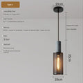 Suspension en verre esprit loft, huit modèles au choix