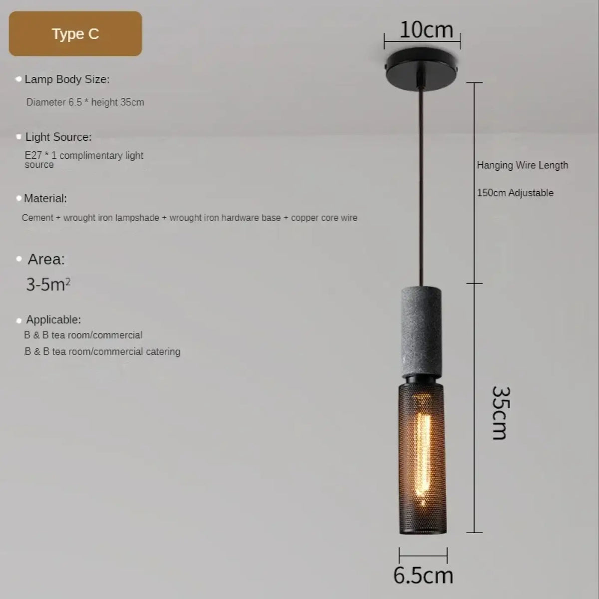 Suspension en verre esprit loft, huit modèles au choix