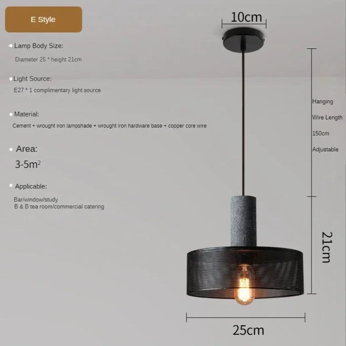 Suspension en verre esprit loft, huit modèles au choix