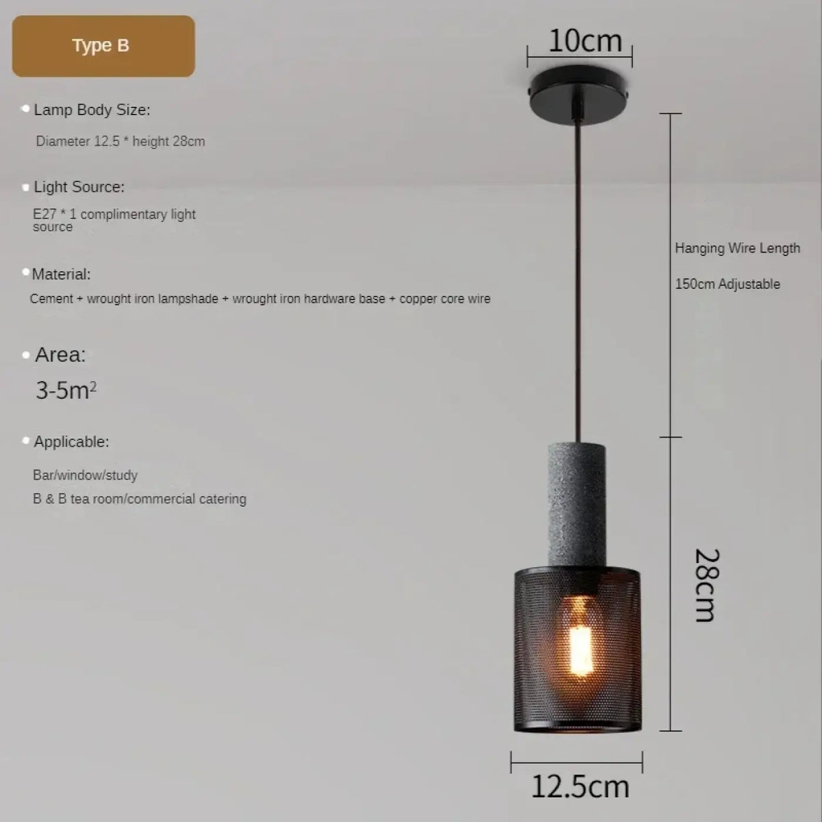 Suspension en verre esprit loft, huit modèles au choix