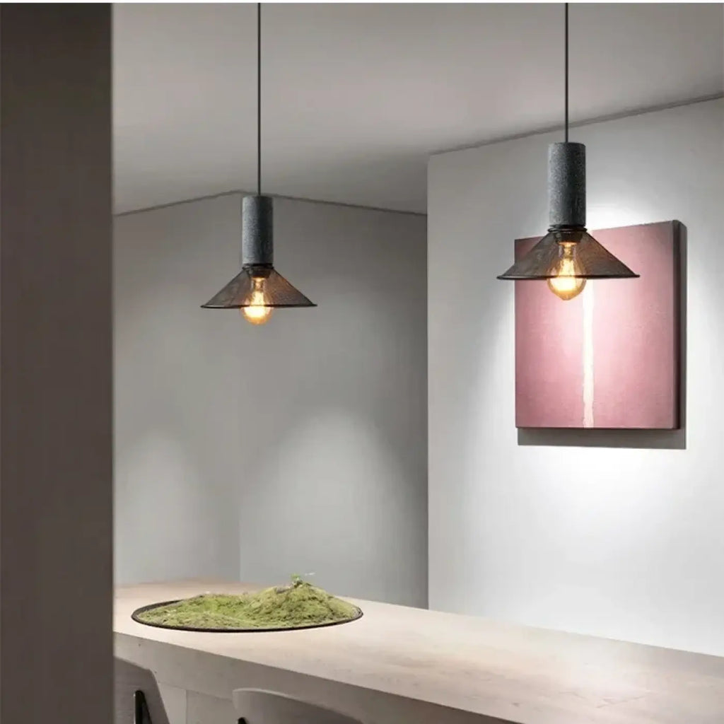 Suspension en verre esprit loft, huit modèles au choix