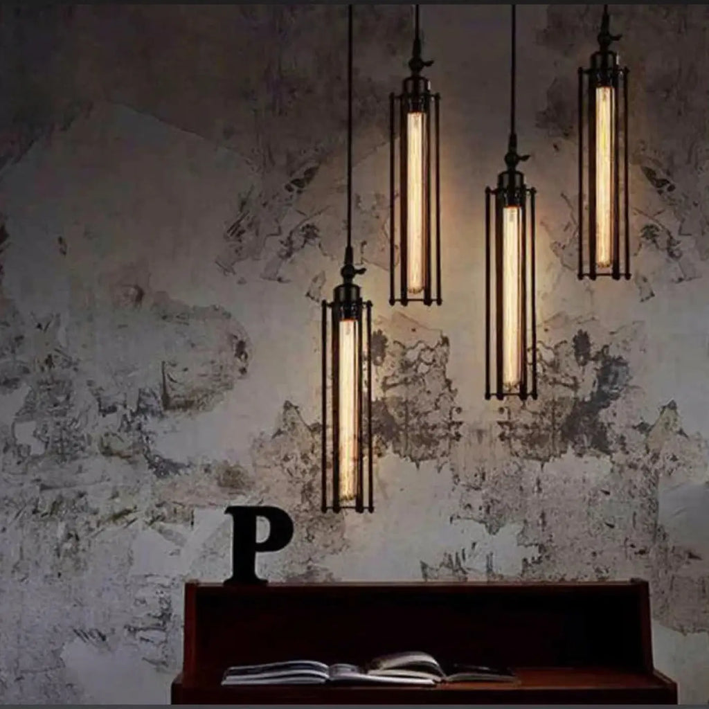 Suspension en verre vintage, esprit loft