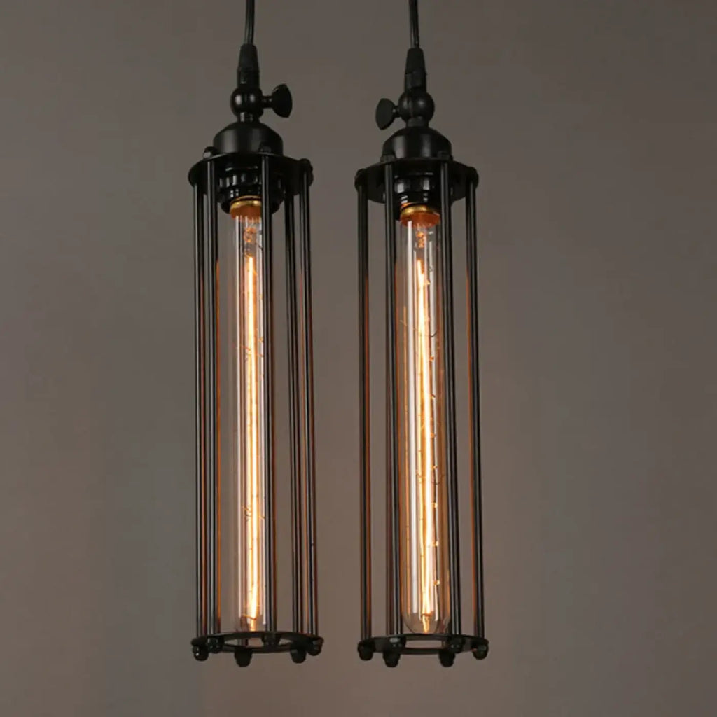 Suspension en verre vintage, esprit loft