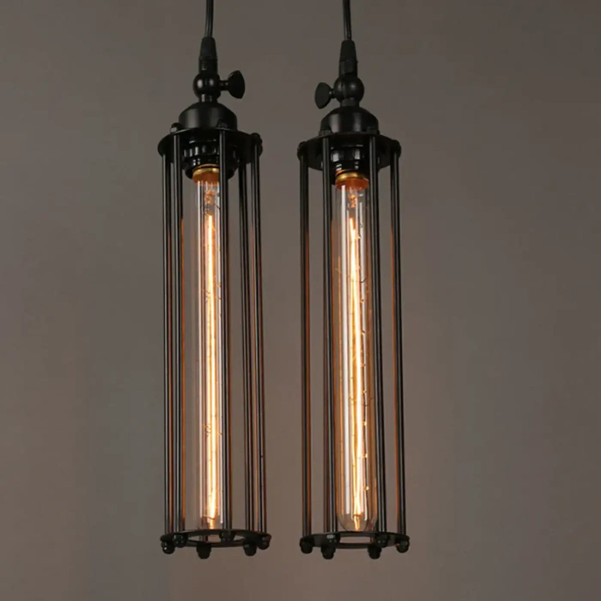 Suspension en verre vintage, esprit loft