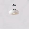 Suspension bulle en verre teinté, blanche ou orange, blanc