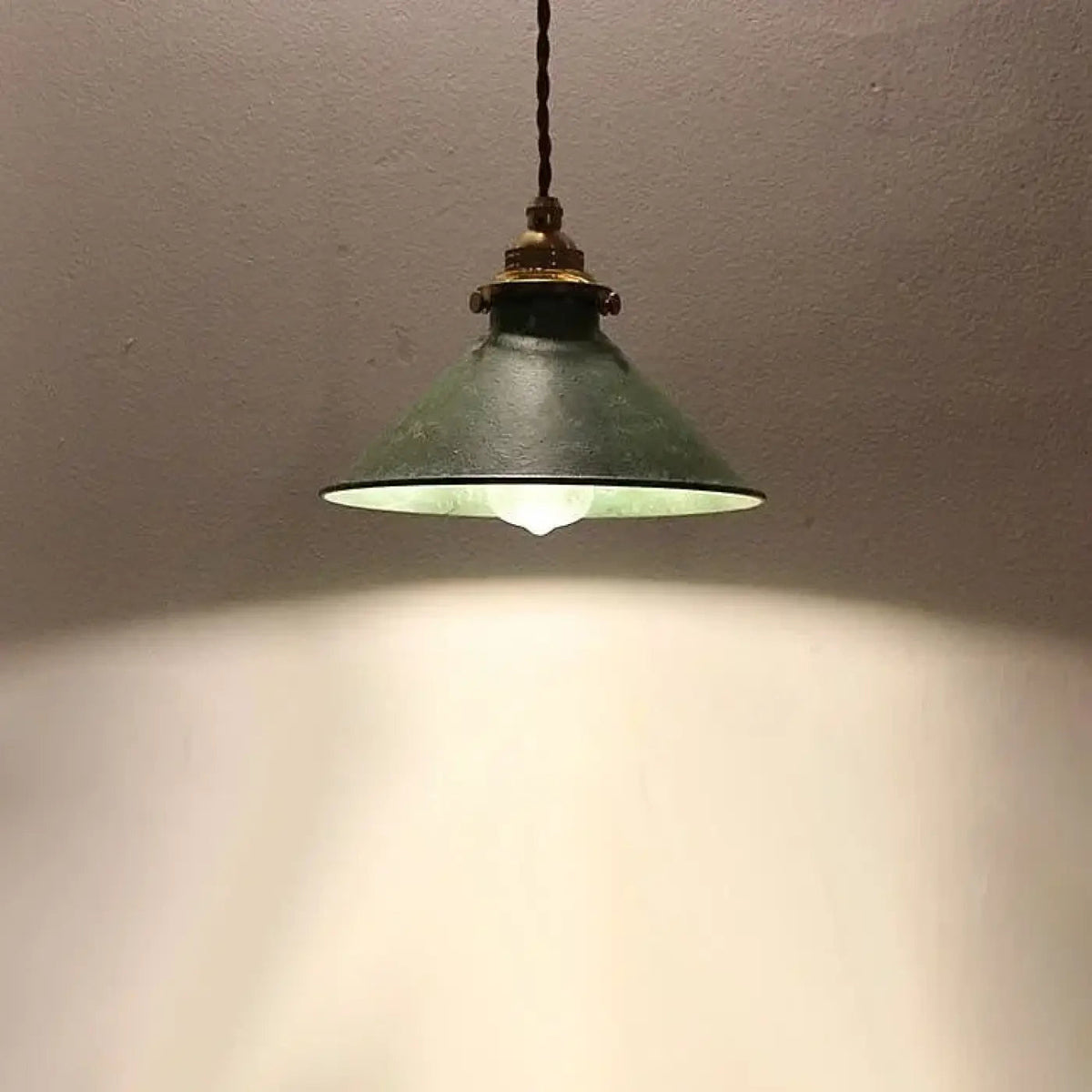 Suspension vintage en métal et cuivre, quatre coloris