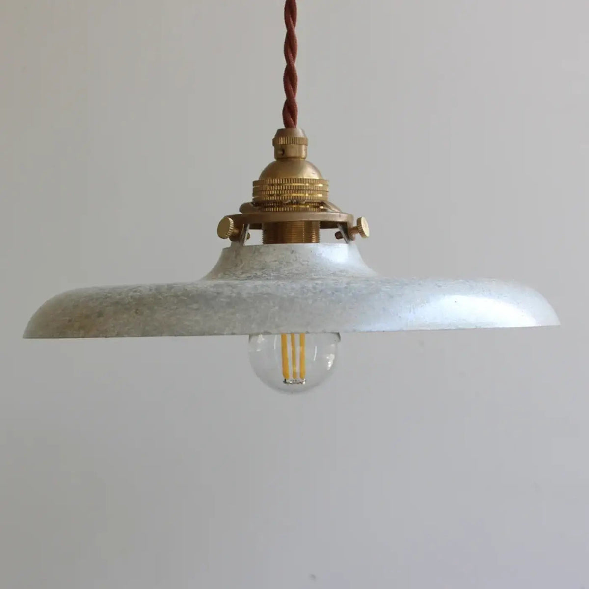 Suspension vintage en métal à câble tressé, quatre coloris