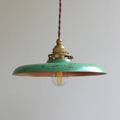 Suspension vintage en métal à câble tressé, quatre coloris, vert