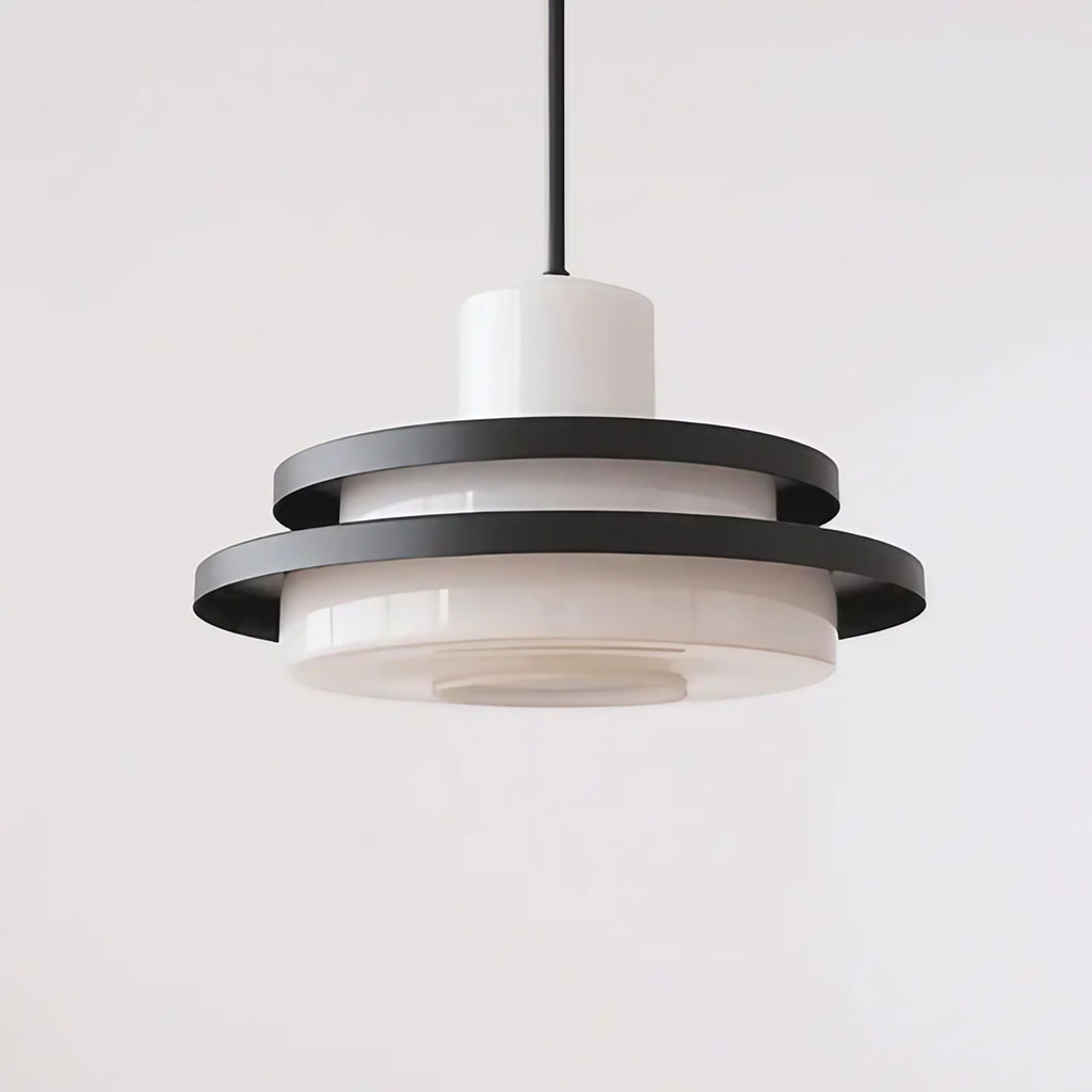 Suspension vintage scandinave, rouge ou noire