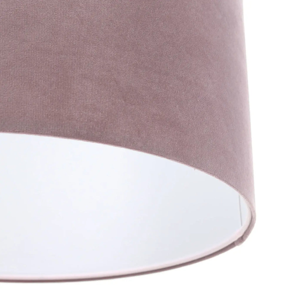 Suspension cylindre violet clair à intérieur blanc, S à XL