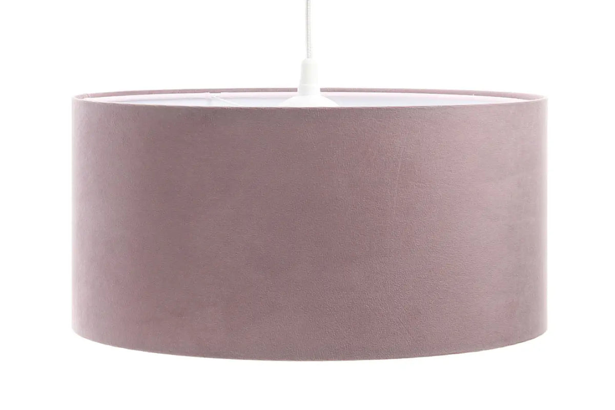 Suspension cylindre violet clair à intérieur blanc, S à XL