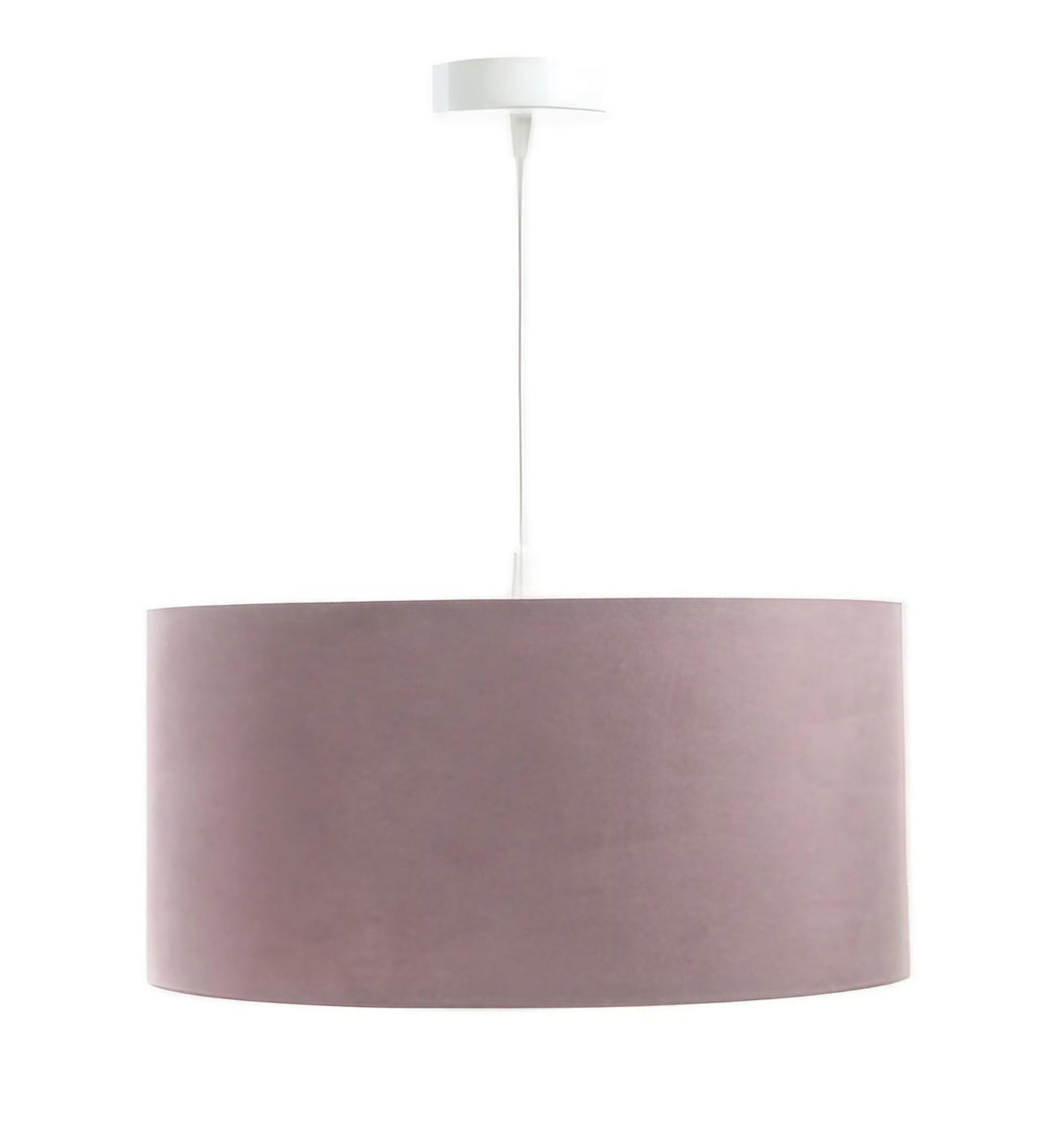 Suspension cylindre violet clair à intérieur blanc, S à XL