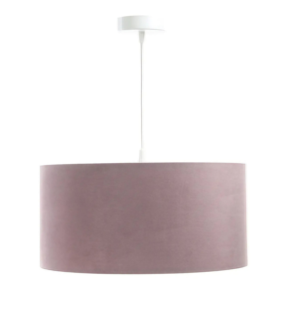 Suspension cylindre violet clair à intérieur blanc, S à XL