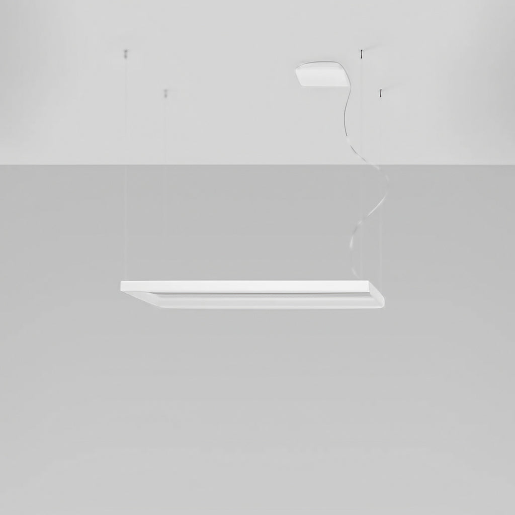 Suspension cadre rectangulaire LED en aluminium, 100 ou 130 cm