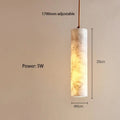 Suspension LED en marbre, quatre tailles de S à XL