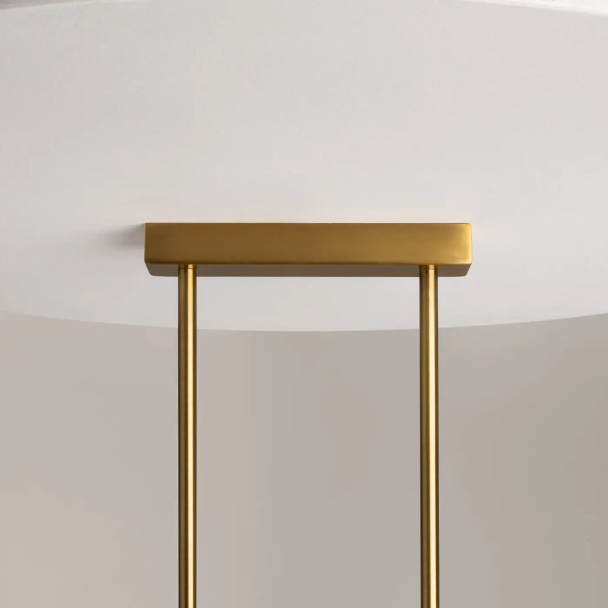 Suspension barre dorée à cinq diffuseurs, 110 cm, culots G9