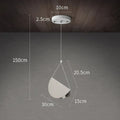 Suspension origami blanche aux plis lumineux, tailles S, M, L