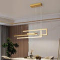 Suspension LED en métal épurée, noir ou doré, tailles S et M