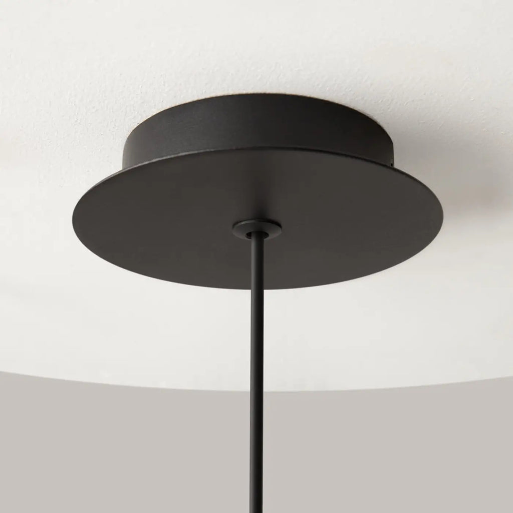 Suspension feuille pliée en acier noir mat, culot G9