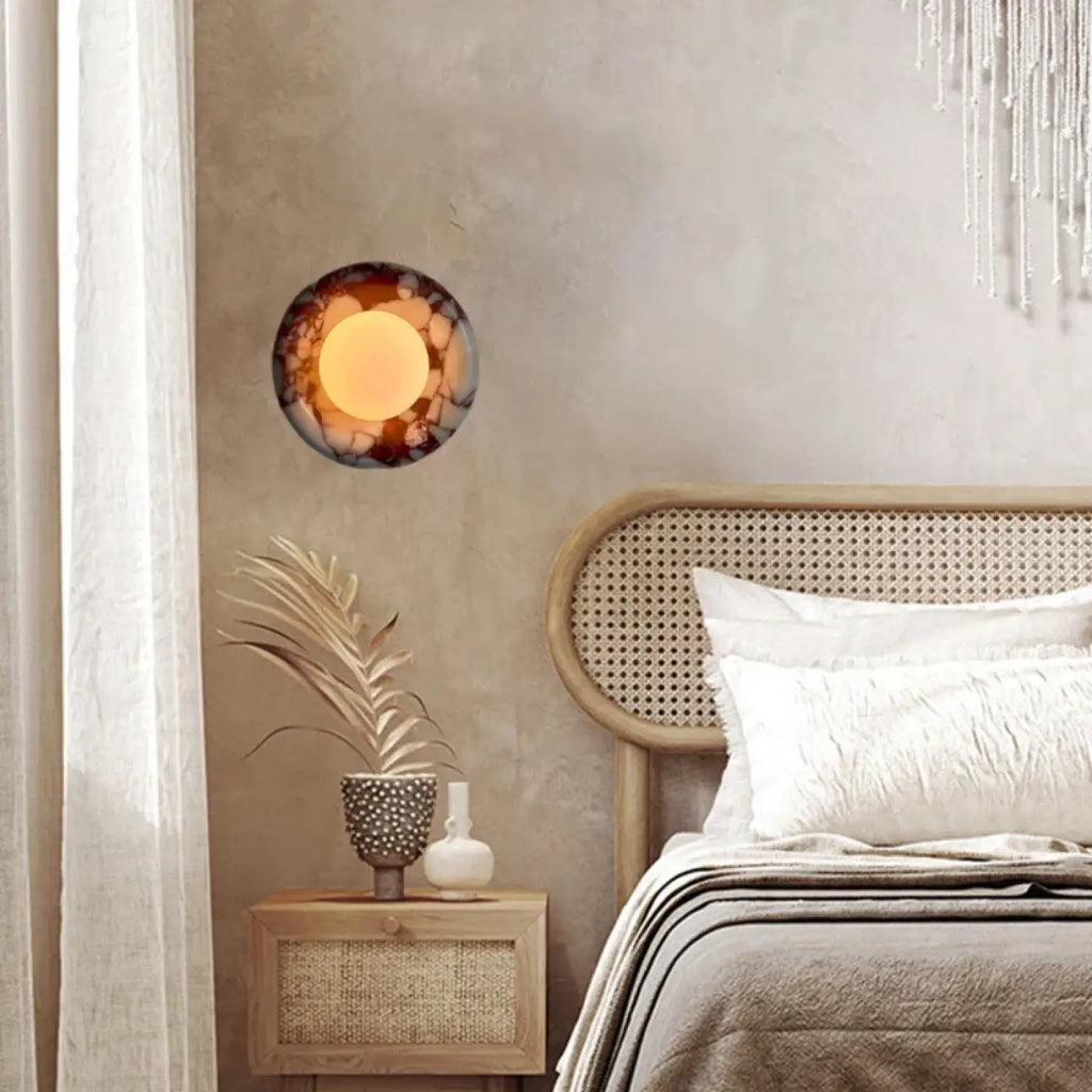 Applique murale en marbre et verre, deux styles au choix
