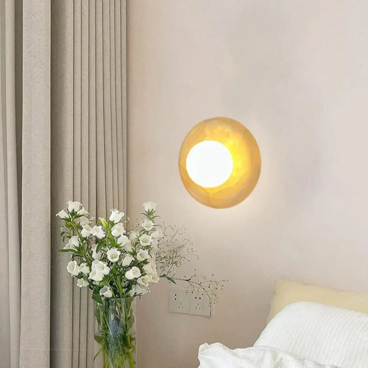 Applique murale en marbre et verre, deux styles au choix