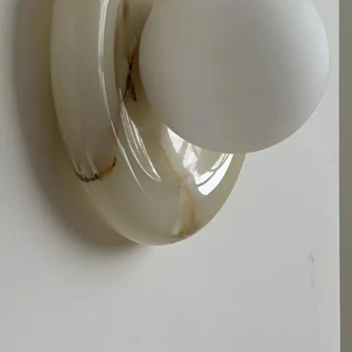 Applique murale en marbre et verre, deux styles au choix