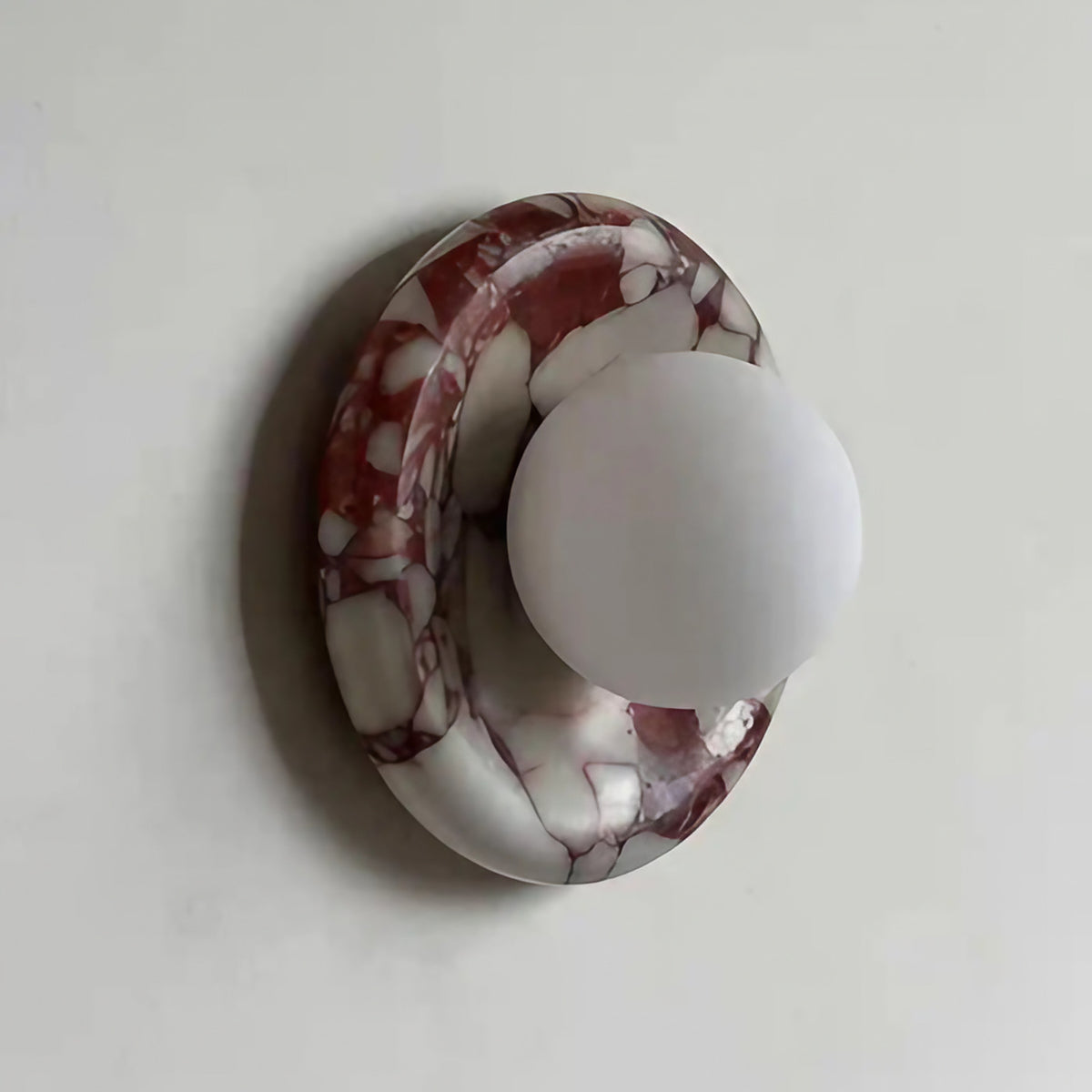 Applique murale en marbre et verre, deux styles au choix