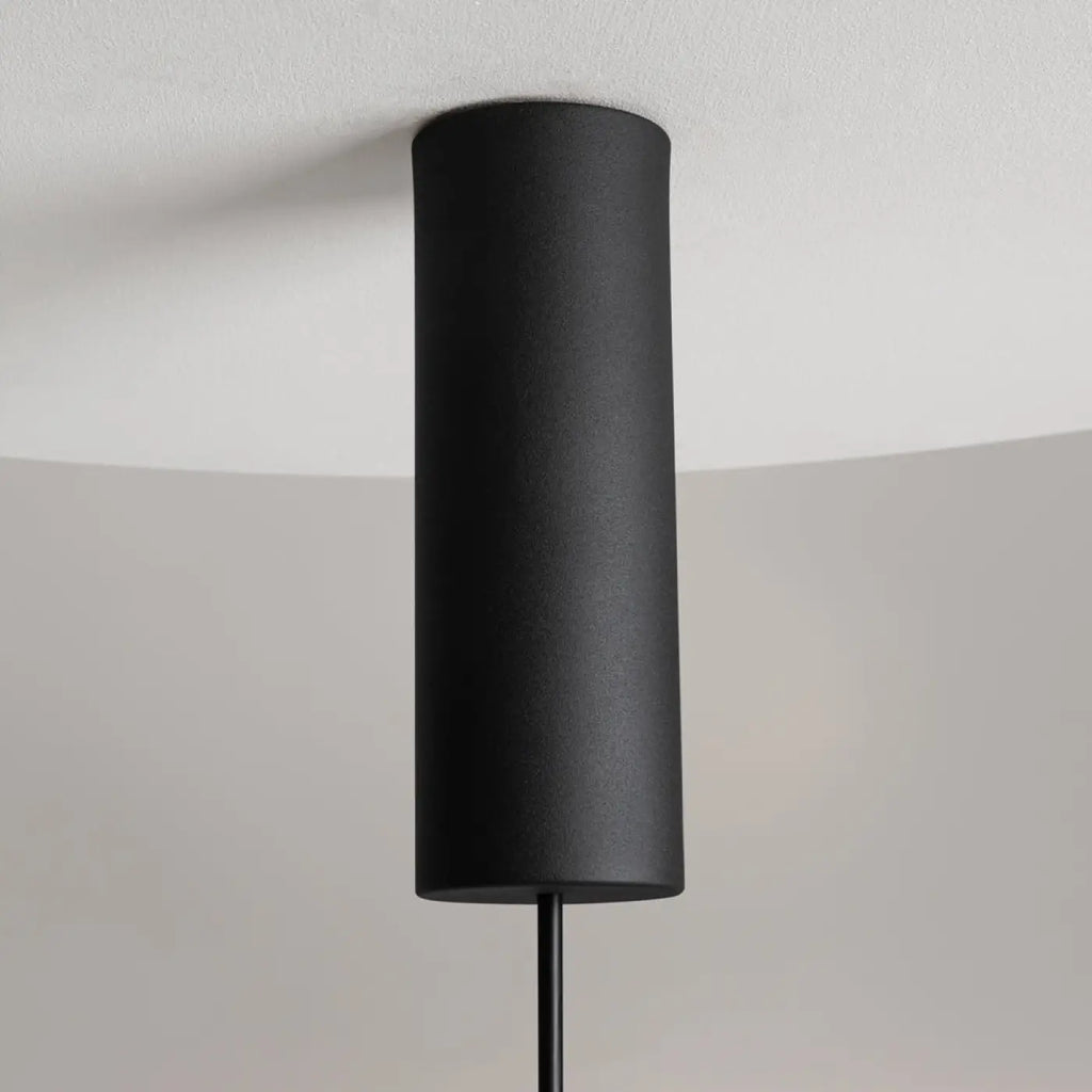Suspension LED globe en verre, monture blanche ou noire, 2 tailles