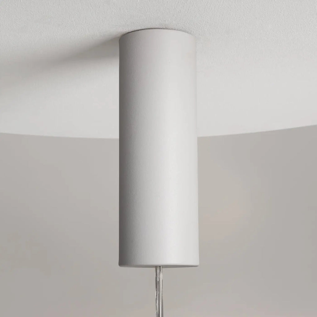Suspension LED globe en verre, monture blanche ou noire, 2 tailles