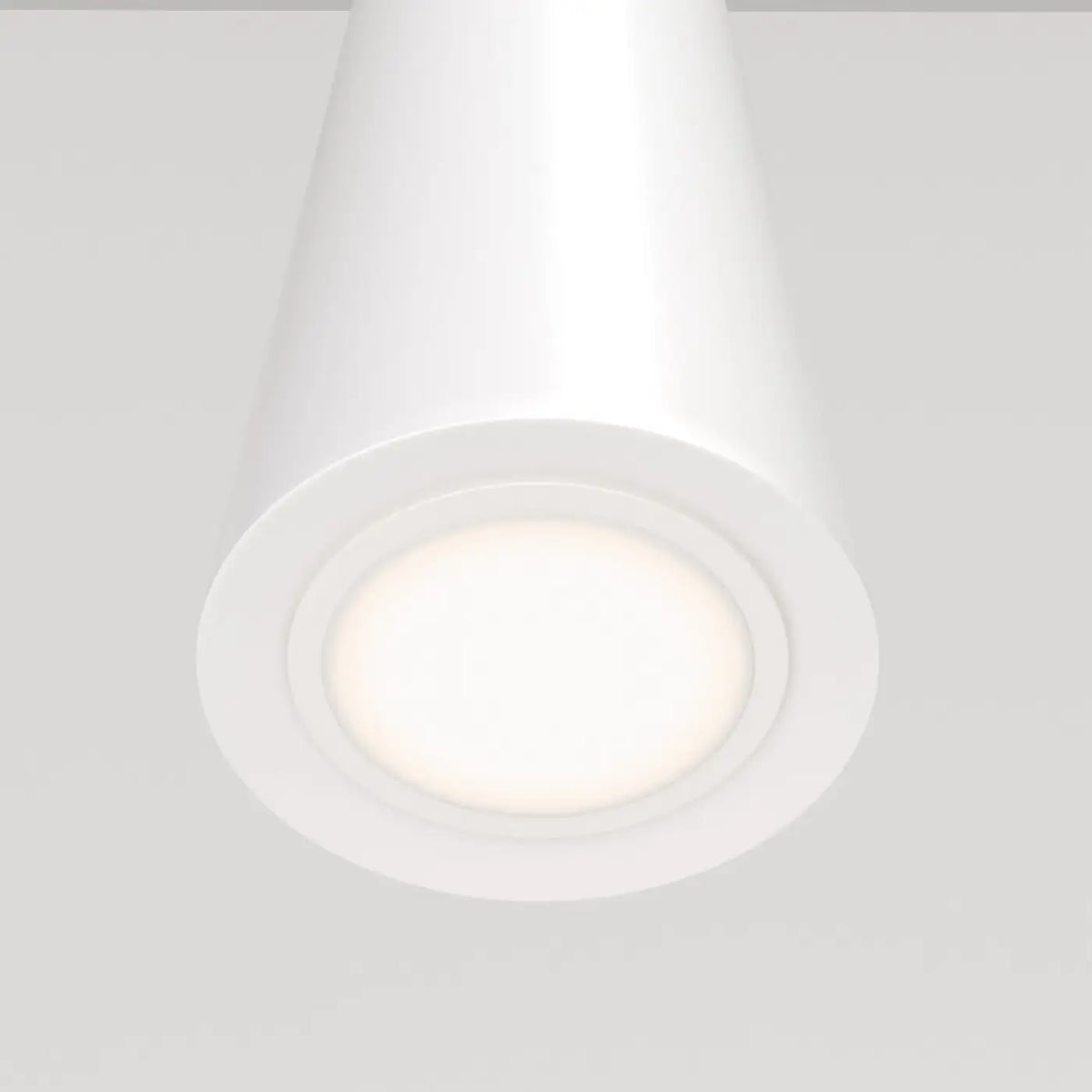 Suspension cône étroit en verre et acier, culot GU10